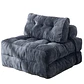 Silla Sofá Cama 187x85cm Puff Plegable Acolchada Hogar Gris (Reacondicionado) - Miniatura 1