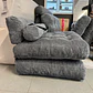 Silla Sofá Cama 187x85cm Puff Plegable Acolchada Hogar Gris (Reacondicionado) - Miniatura 6
