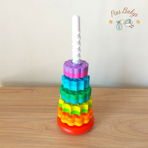 Spin Again Torre Giratoria Montessori Sensorial Causa-efecto 2