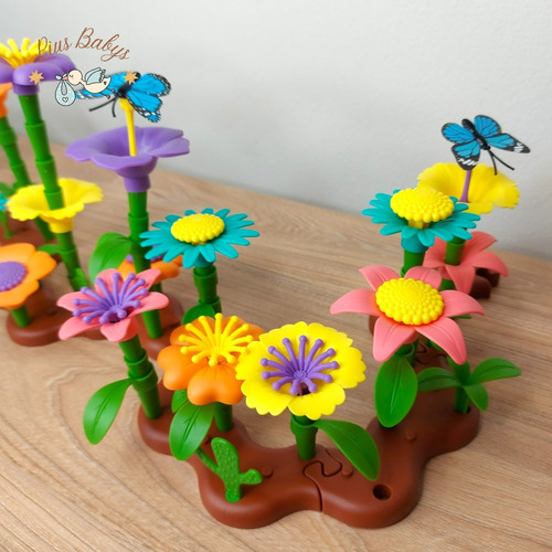 Juego Construcción de Jardín de Flores Encajables 3