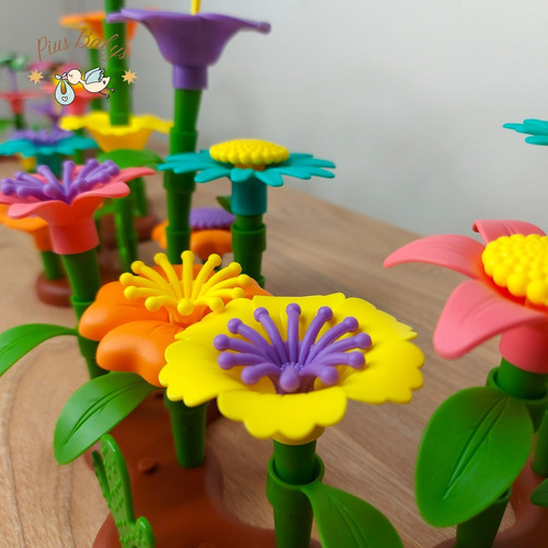 Juego Construcción de Jardín de Flores Encajables 4