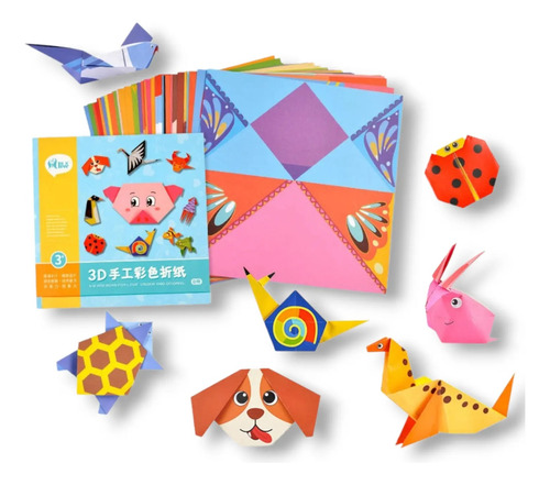 Set de Laminas para hacer 54 Figuras de Papel Estilo Origami 6