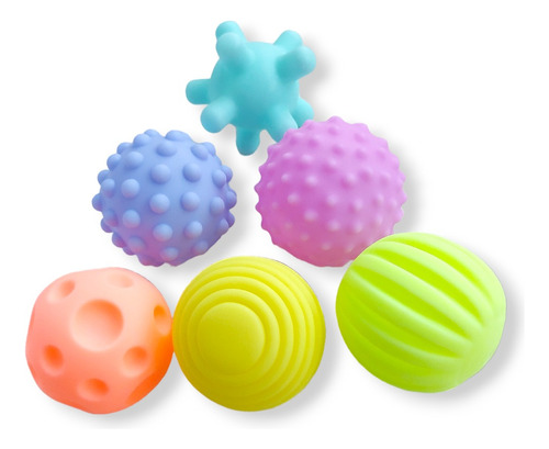 Set 6 Pelota Sensoriales Sonajeras de Estimulación 1