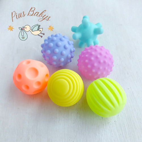 Set 6 Pelota Sensoriales Sonajeras de Estimulación 3