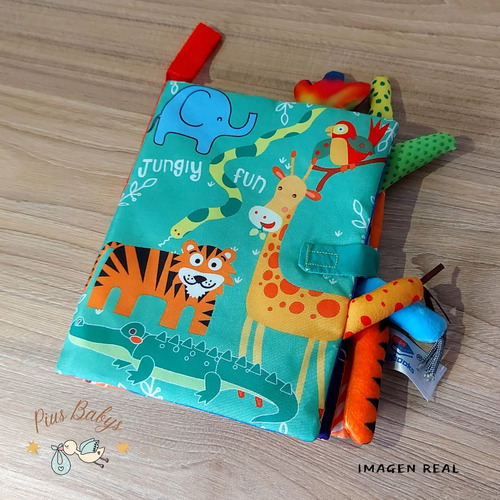 Libro de Tela Sensorial para Estimulación - Montessori 10