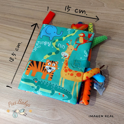Libro de Tela Sensorial para Estimulación - Montessori 16