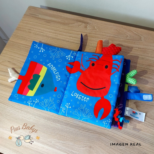 Libro de Tela Sensorial para Estimulación - Montessori 19