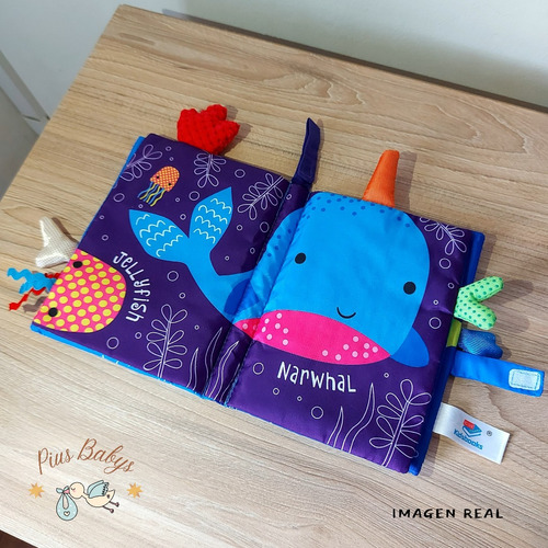 Libro de Tela Sensorial para Estimulación - Montessori 20