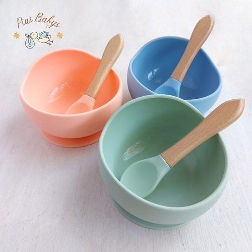 Bowl de Silicona con Cuchara para Bebé 4