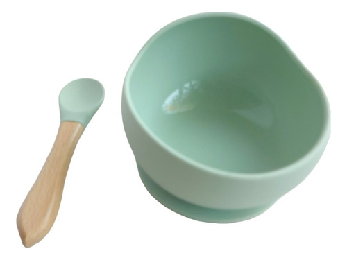 Bowl de Silicona con Cuchara para Bebé 5