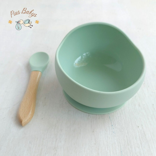 Bowl de Silicona con Cuchara para Bebé 6