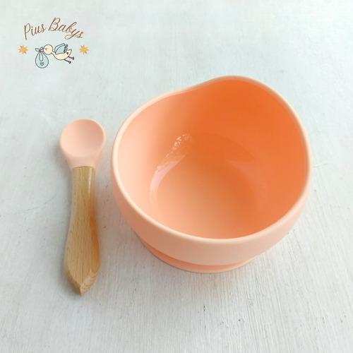 Bowl de Silicona con Cuchara para Bebé 10