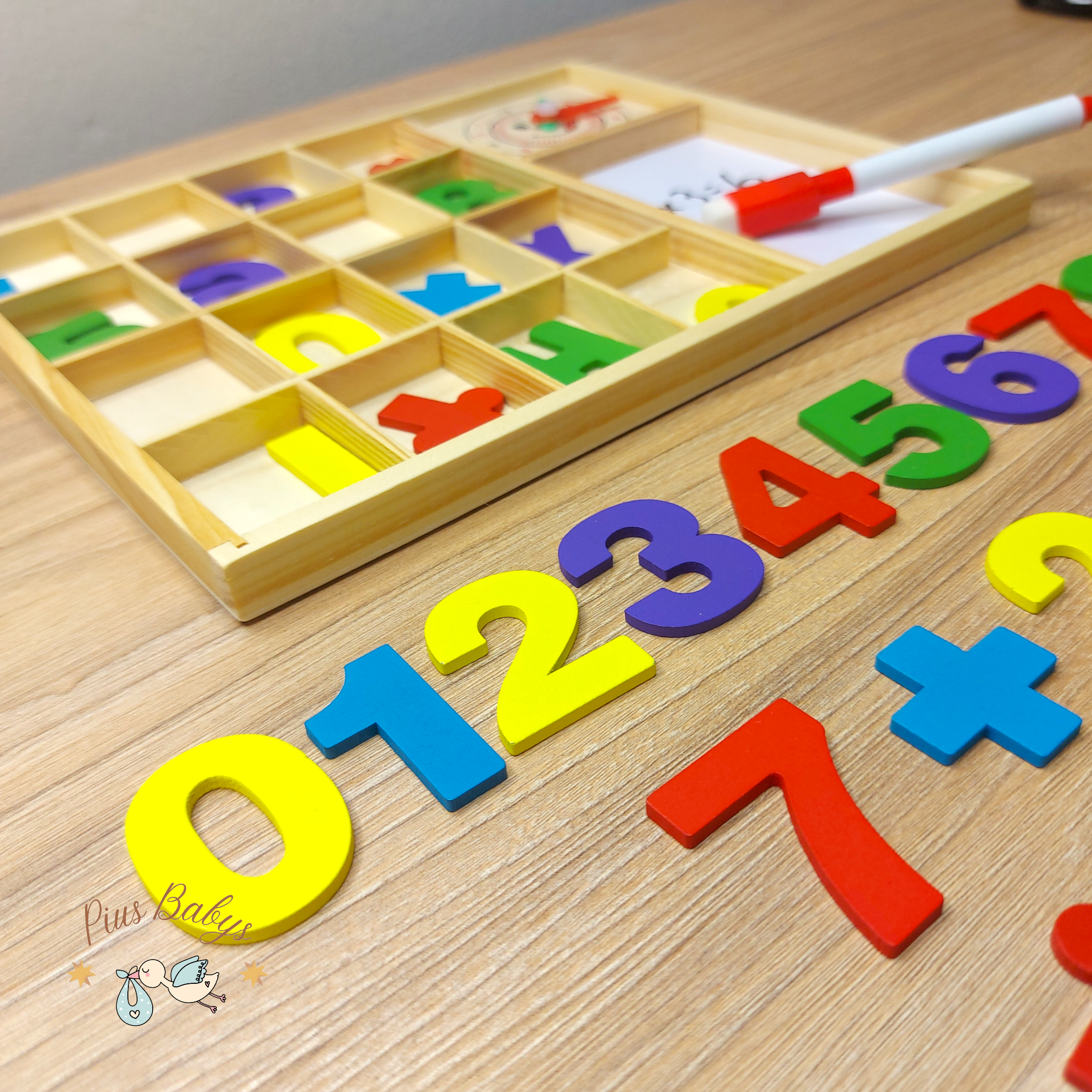Set Matemáticas Study Box - Piezas de madera 5