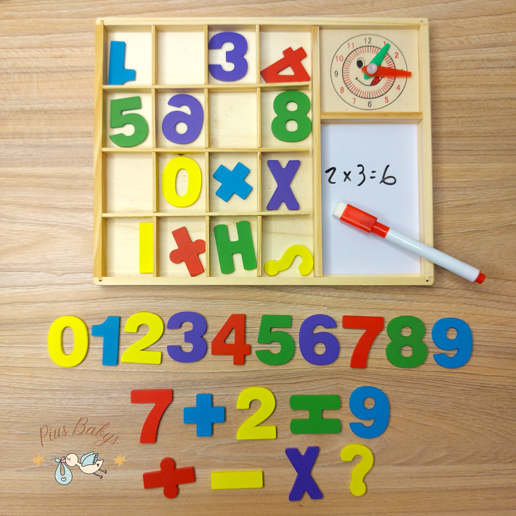 Set Matemáticas Study Box - Piezas de madera 4