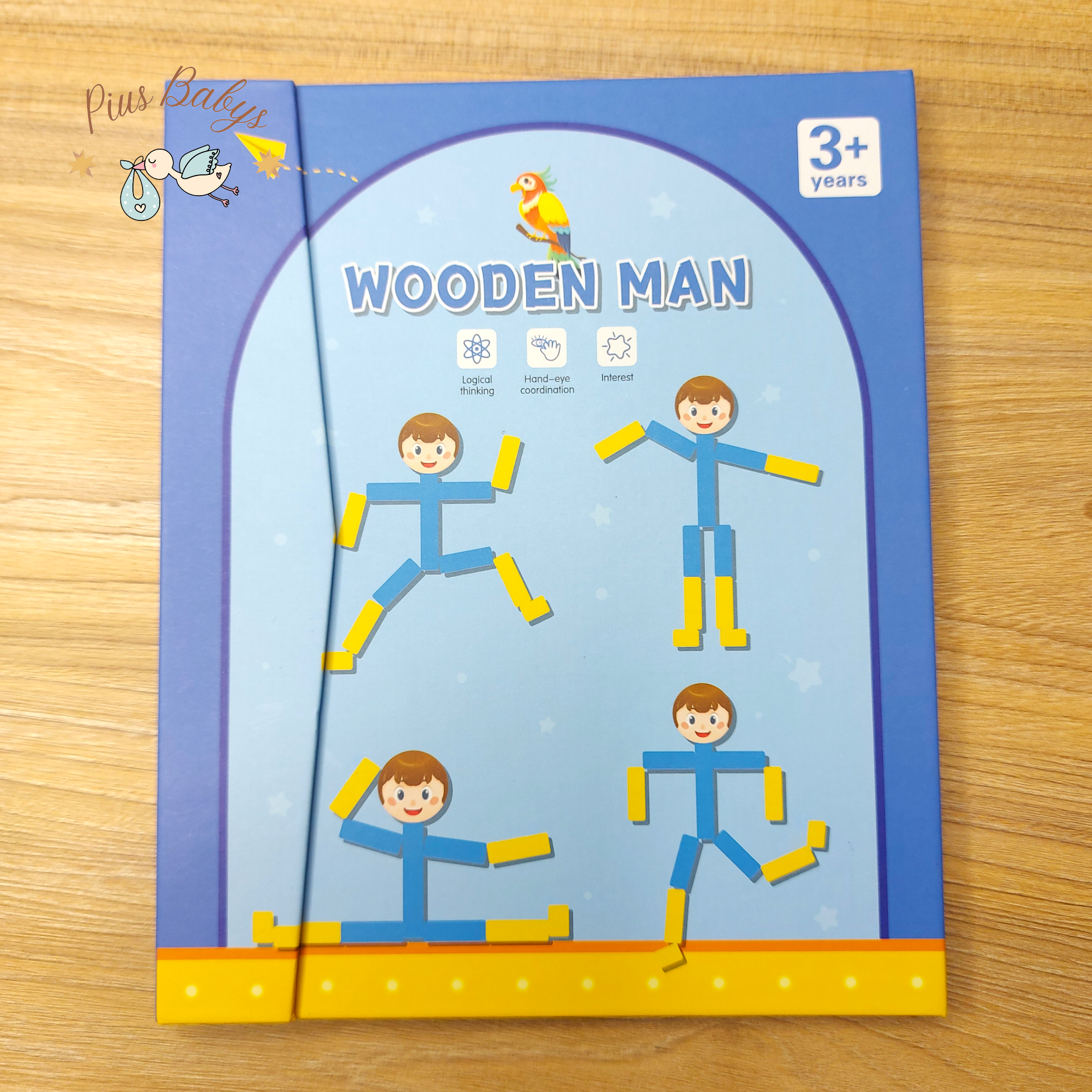 Juego expresiones del cuerpo humano - Wooden Boy 2
