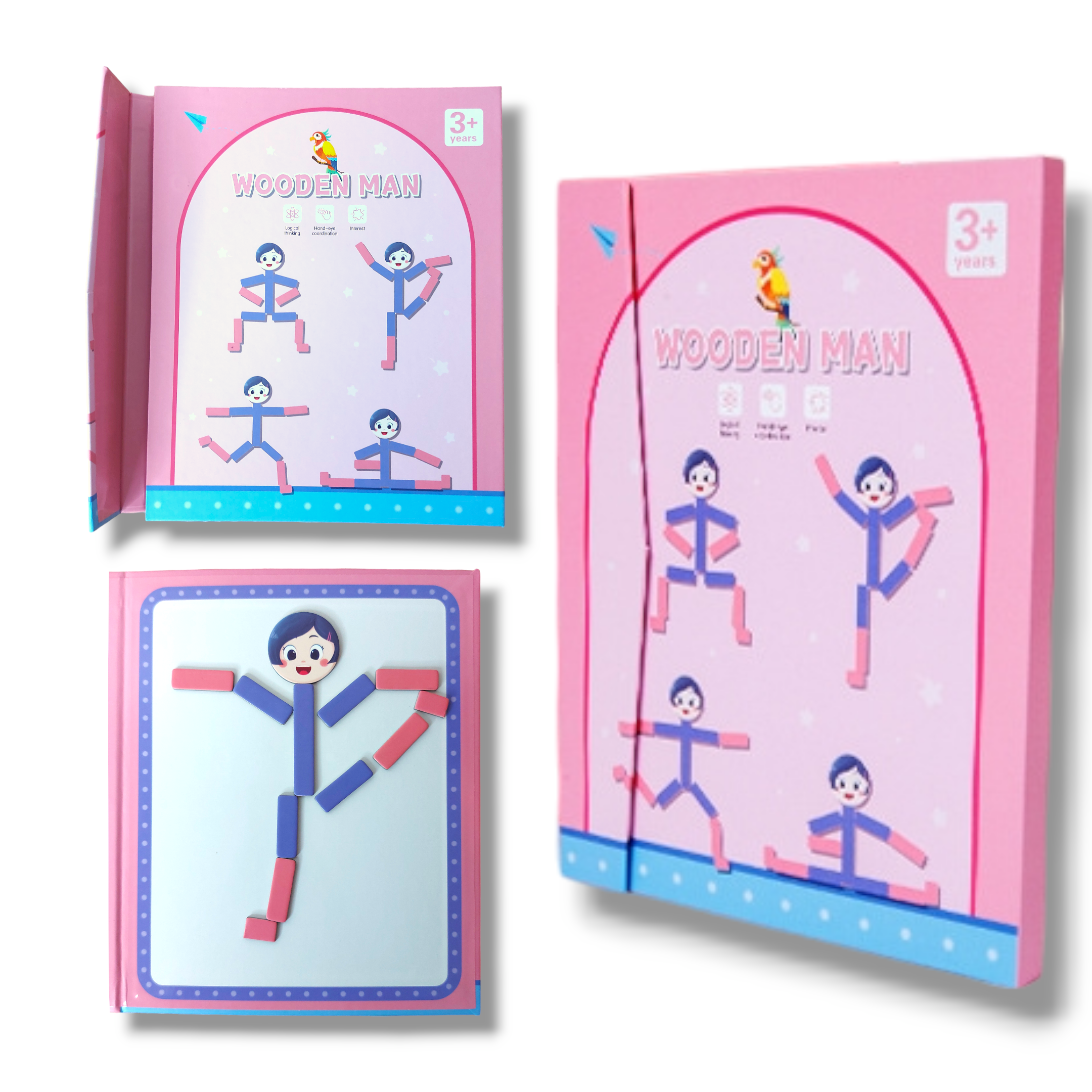 Juego Expresiones Del Cuerpo Humano - Wooden Girl 1