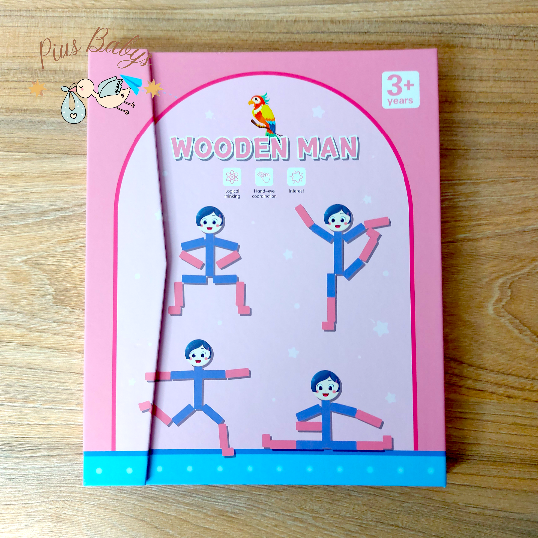 Juego Expresiones Del Cuerpo Humano - Wooden Girl 2