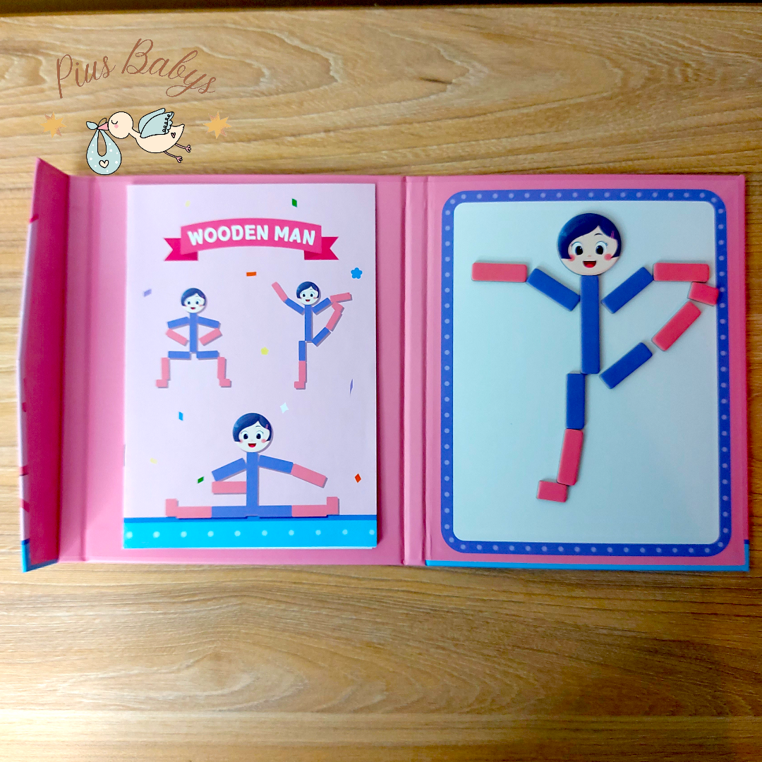 Juego Expresiones Del Cuerpo Humano - Wooden Girl 3