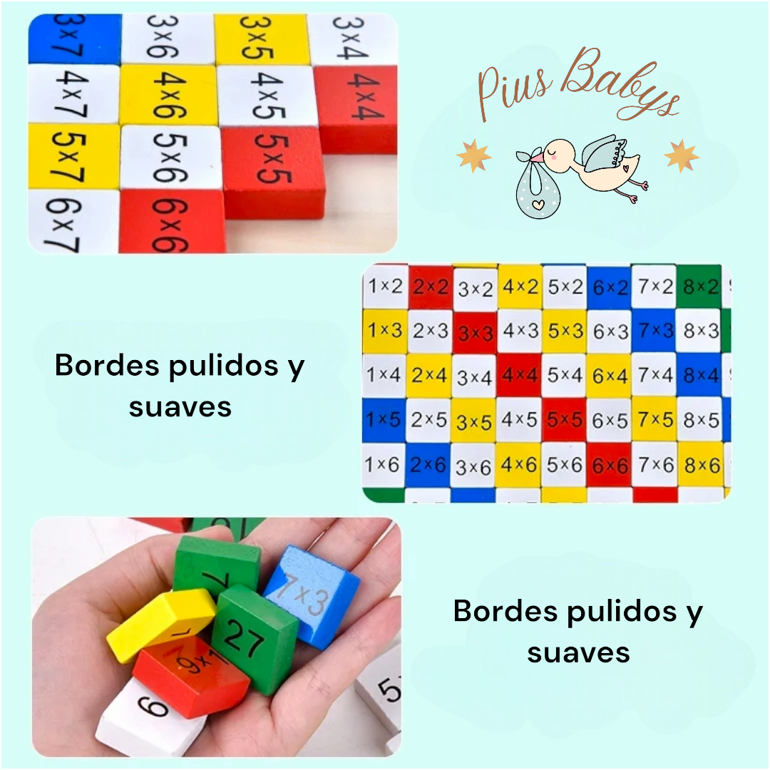Tablas de multiplicar - Juego de madera didáctico Montessori 2