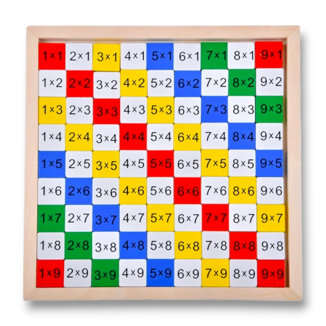 Tablas de multiplicar - Juego de madera didáctico Montessori 1