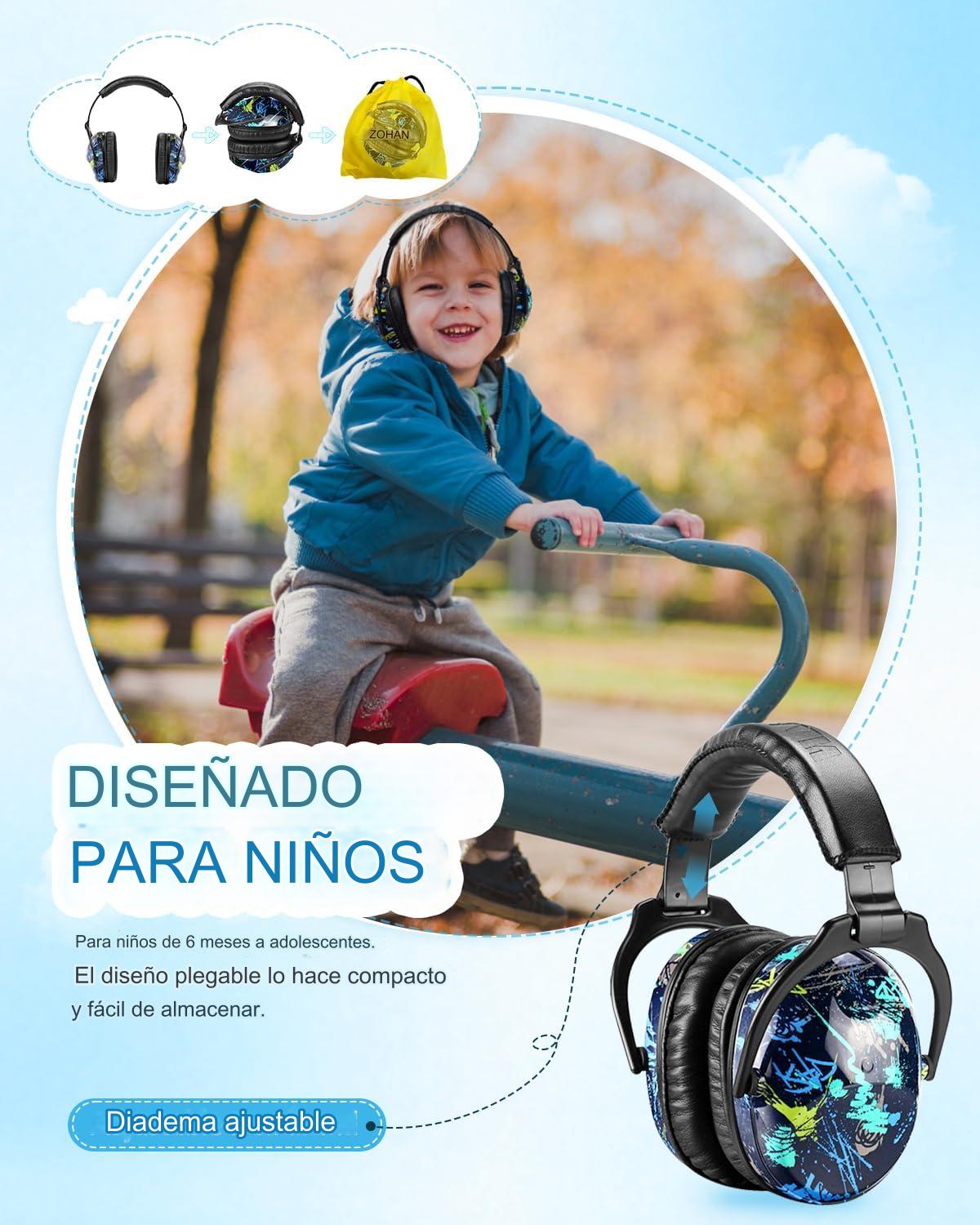 Audífonos Orejeras Antiruido Para Niños/Jóvenes Autismo Hiperacusia Sensibilidad TDAH - RAP 4
