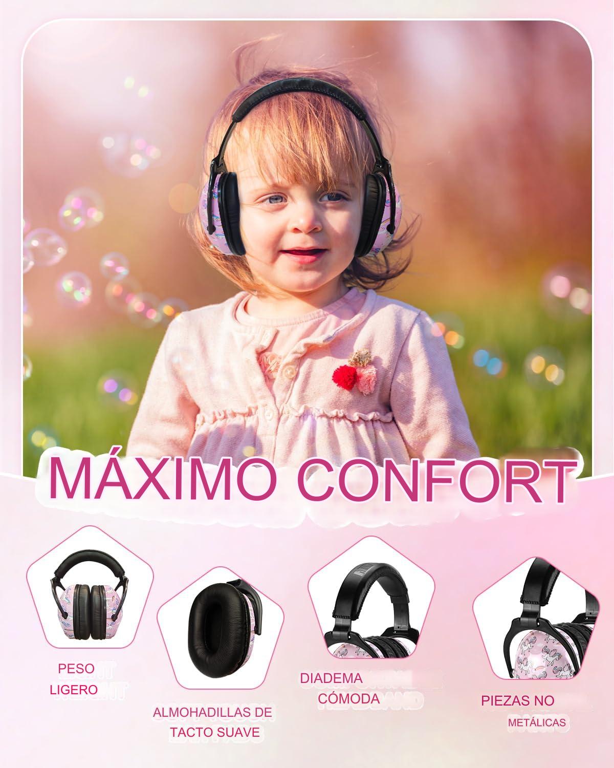 Audífonos Orejeras Antiruido Para Niños/Jóvenes Autismo Hiperacusia Sensibilidad TDAH - UNICORN 5