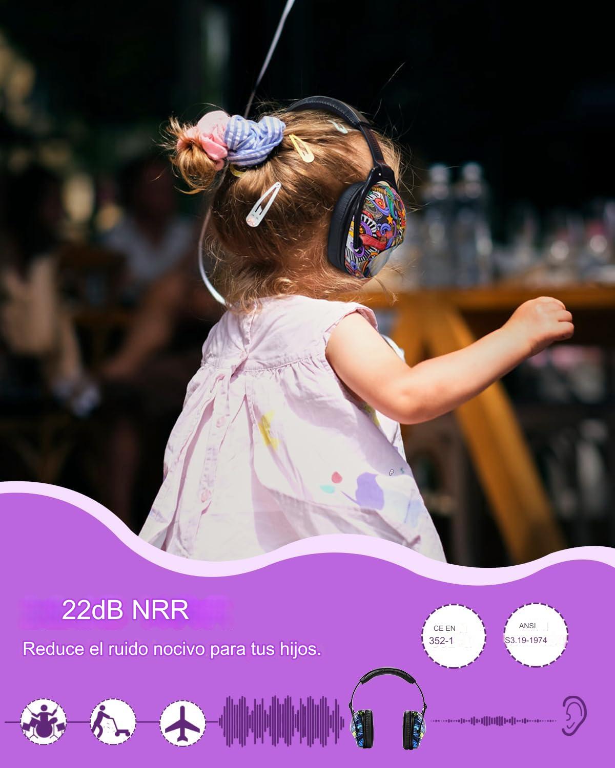Audífonos Orejeras Antiruido Para Niños/Jóvenes Autismo Hiperacusia Sensibilidad TDAH - Musical Note 4
