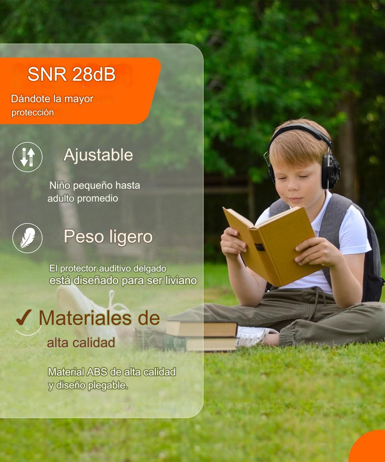 Audífonos Orejeras Antiruido Para Niños/Jóvenes Autismo Hiperacusia Sensibilidad TDAH - 28 dB 3