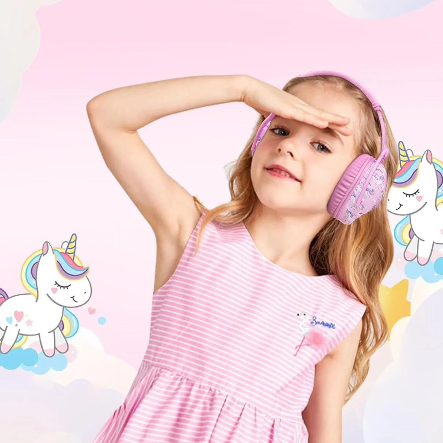 Audífonos Orejeras Antiruido Para Niños/Jóvenes Autismo Hiperacusia Sensibilidad TDAH - UNICORN PINK 3