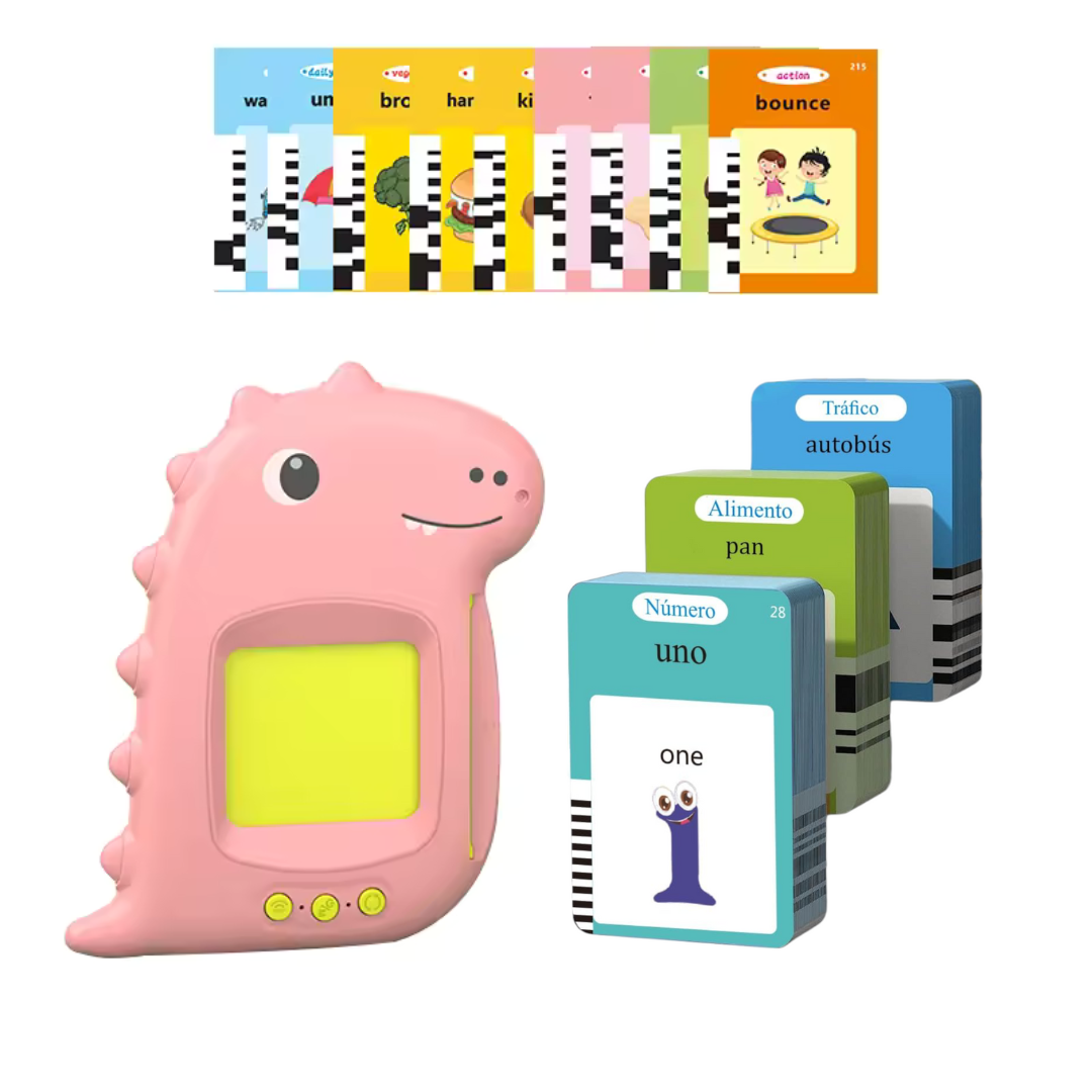 Maquina de lectura de tarjetas Dinosaurio Rosado 1