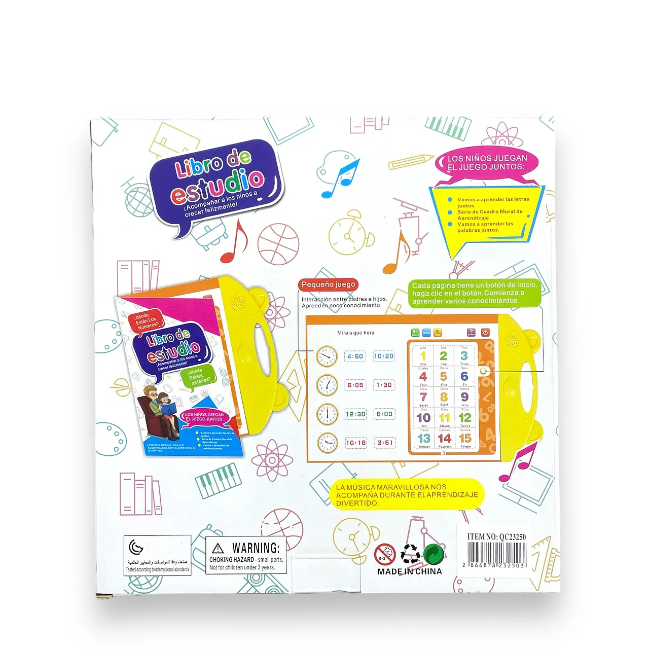 Libro didáctico interactivo de aprendizaje con sonidos - Español Inglés 4