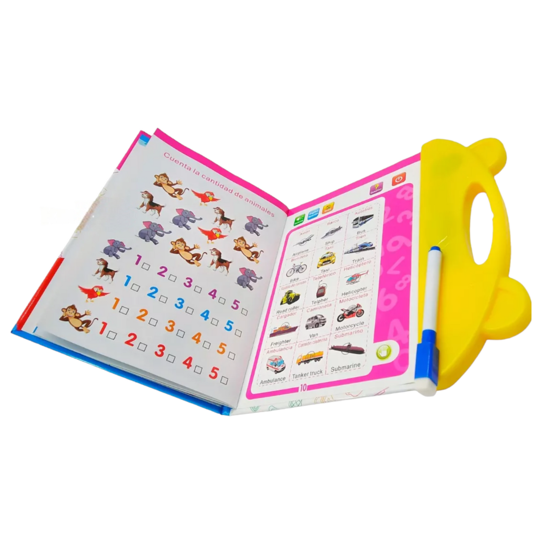Libro didáctico interactivo de aprendizaje con sonidos - Español Inglés 2