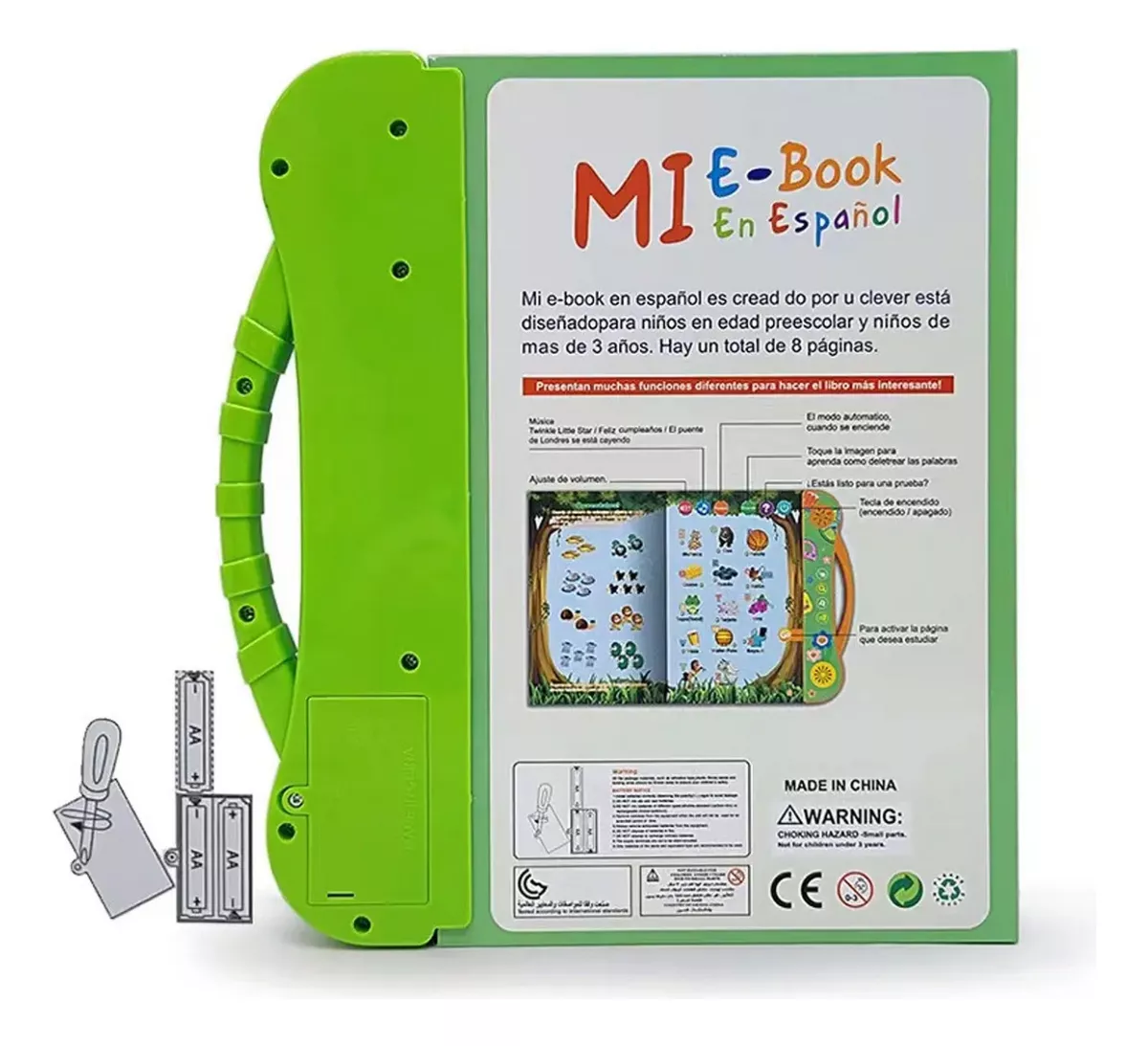 Libro Mi E-Book didáctico interactivo de aprendizaje con sonidos - Español  3