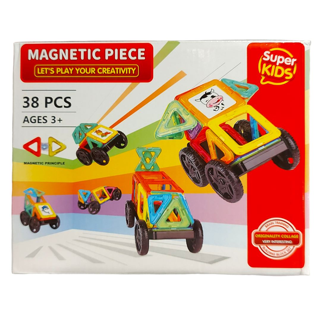 Bloques magnéticos diseño AUTO - 38 piezas 3