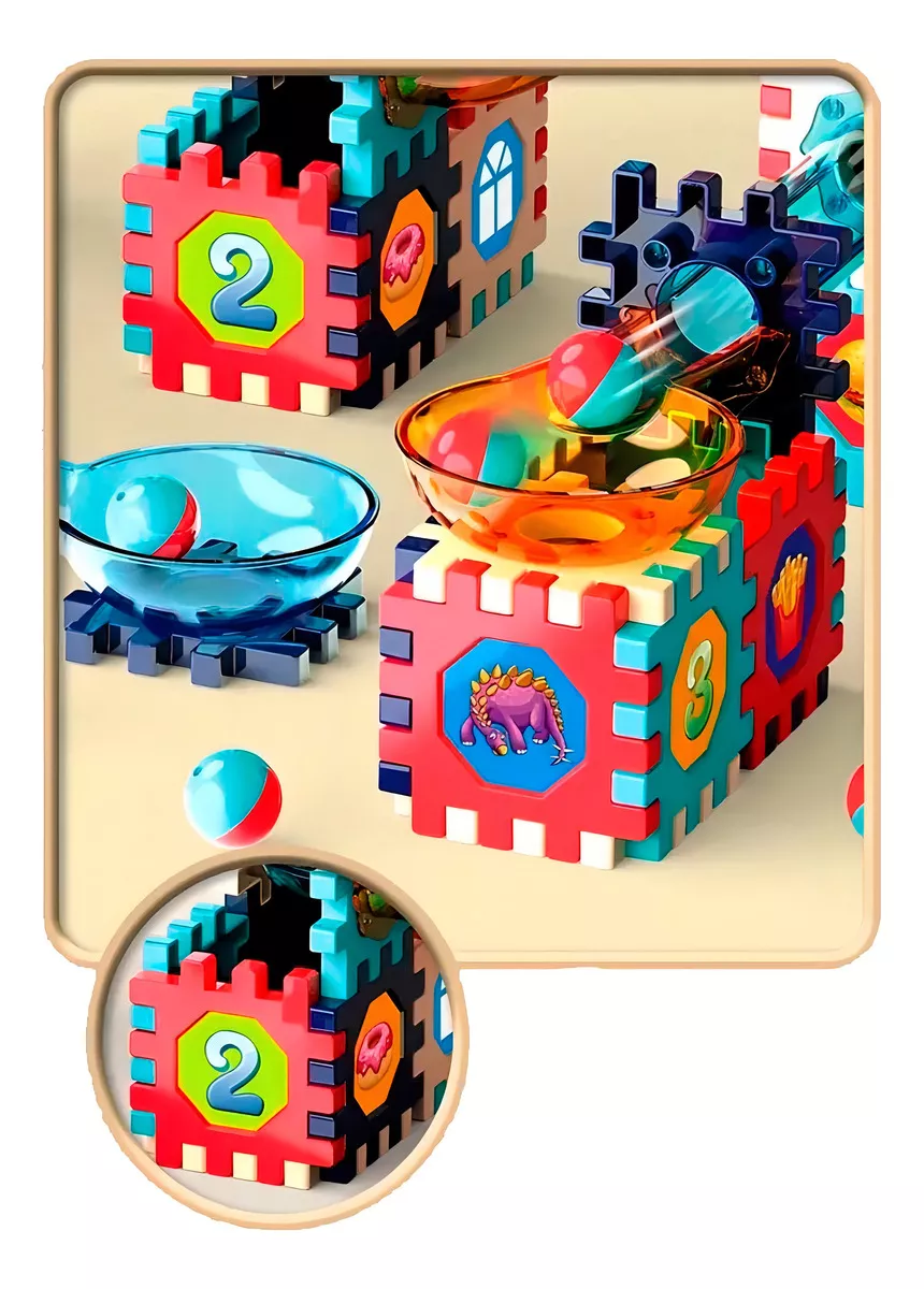Bloques con Tobogán 128 piezas 2