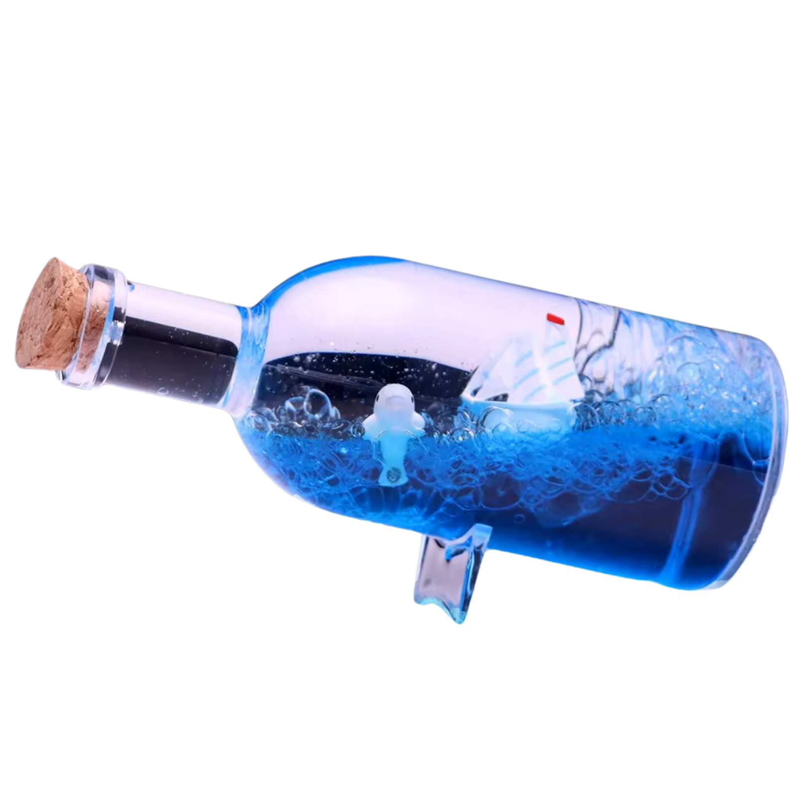 Botella de la calma - Modelo Barco y Pez 5