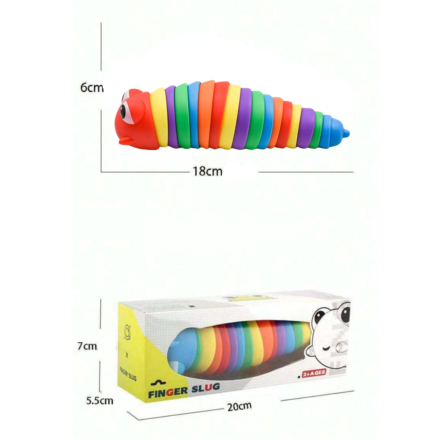 Oruga ojos grandes flexible - Multicolor 3