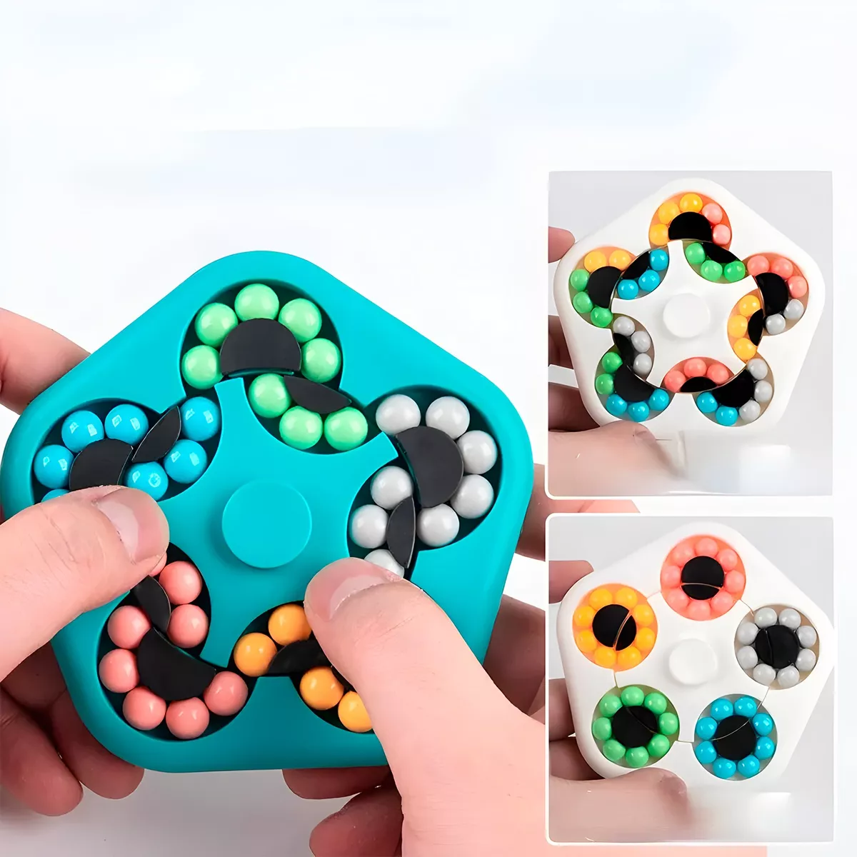Spinner Fidget con laberinto de bolitas 2