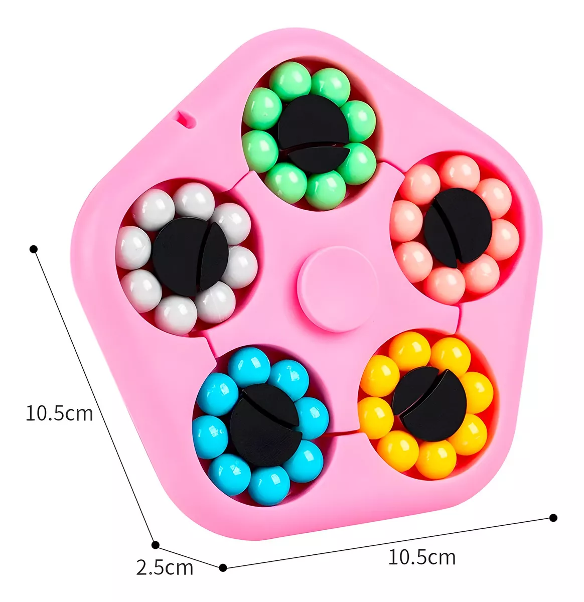 Spinner Fidget con laberinto de bolitas 4
