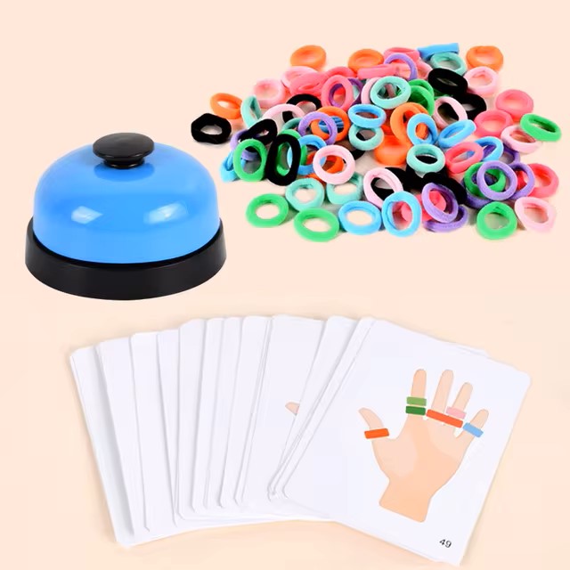 Juego patrones elásticos dedos - Incluye caja plástica 7