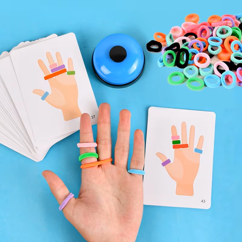 Juego patrones elásticos dedos - Incluye caja plástica 1