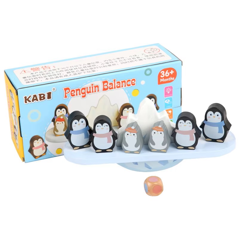 Balancín de equilibrio de pingüinos 1
