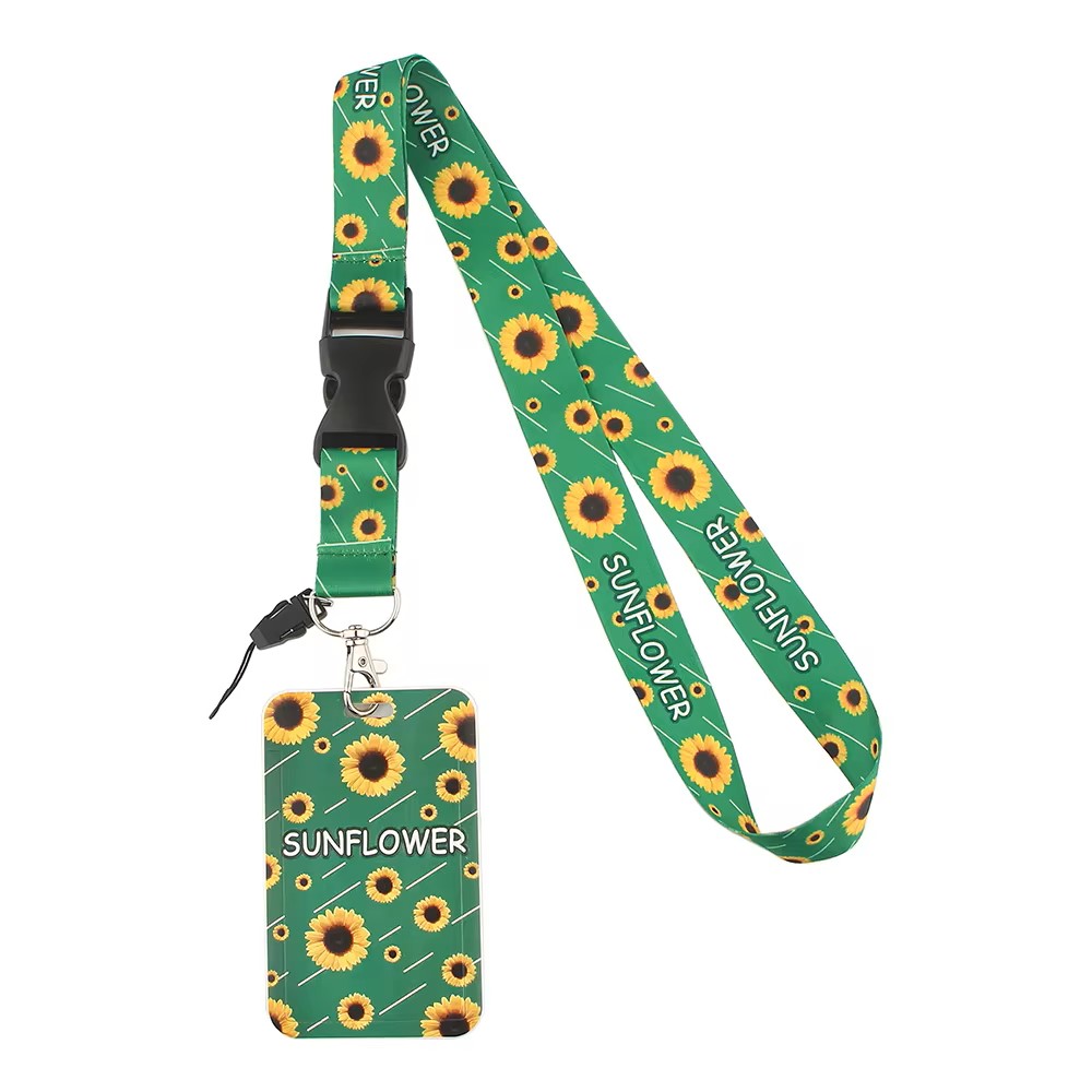 Portacredenciales + Lanyard SunFlower Girasol LATAM - Autismo 2