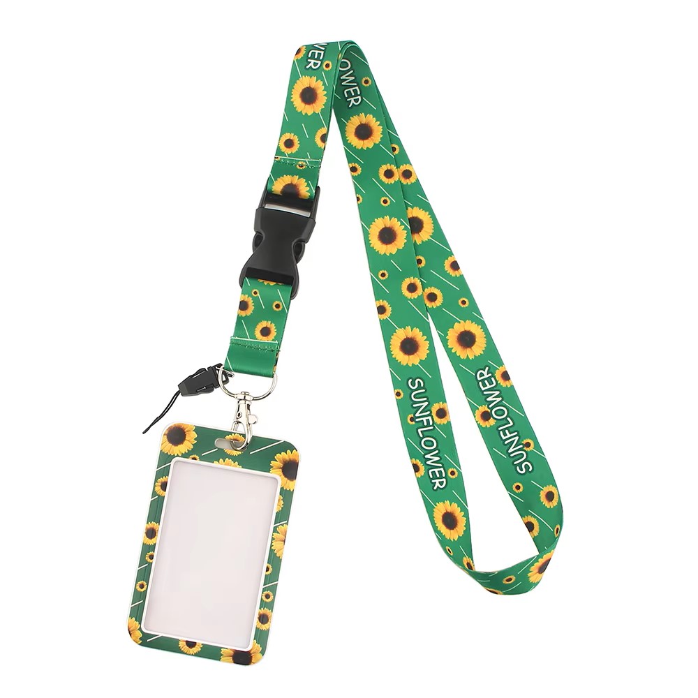 Portacredenciales + Lanyard SunFlower Girasol LATAM - Autismo 1