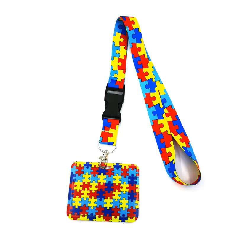 Portacredencial + Lanyard - Diseño Autismo 4
