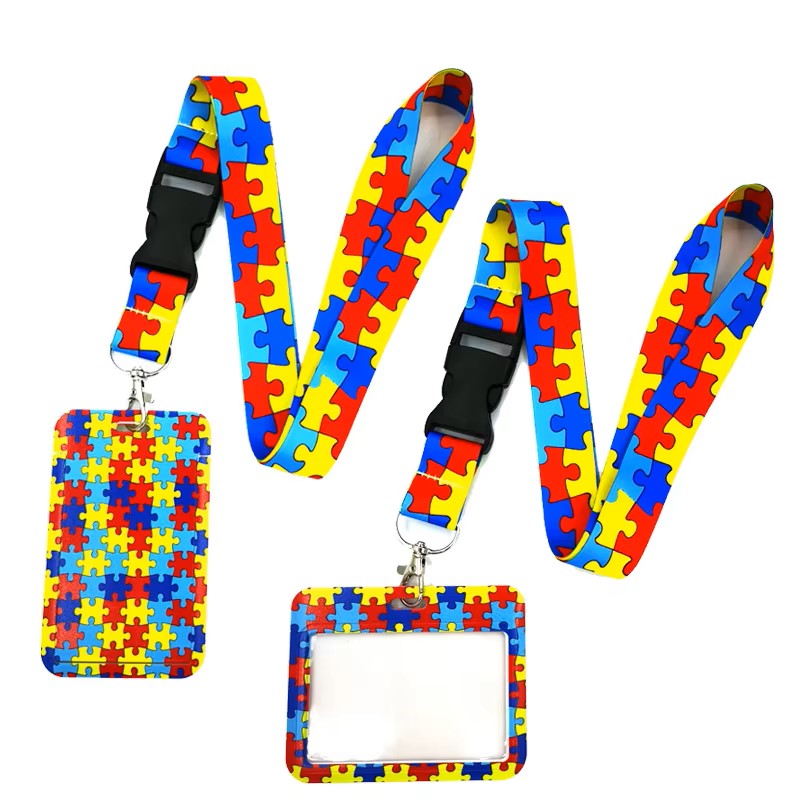 Portacredencial + Lanyard - Diseño Autismo 1