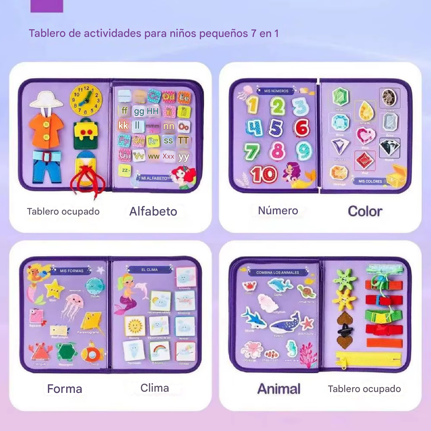 Carpeta Ocupacional Montessori MORADA 3