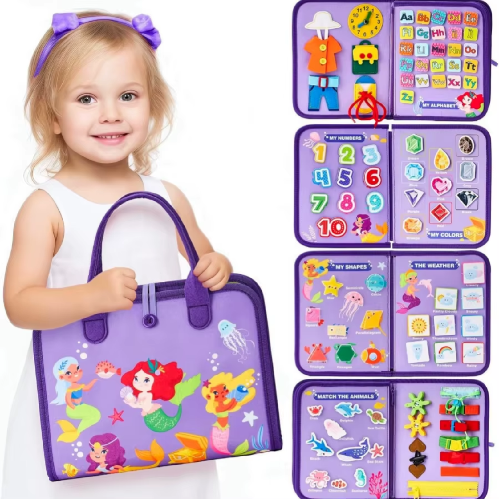 Carpeta Ocupacional Montessori MORADA 1