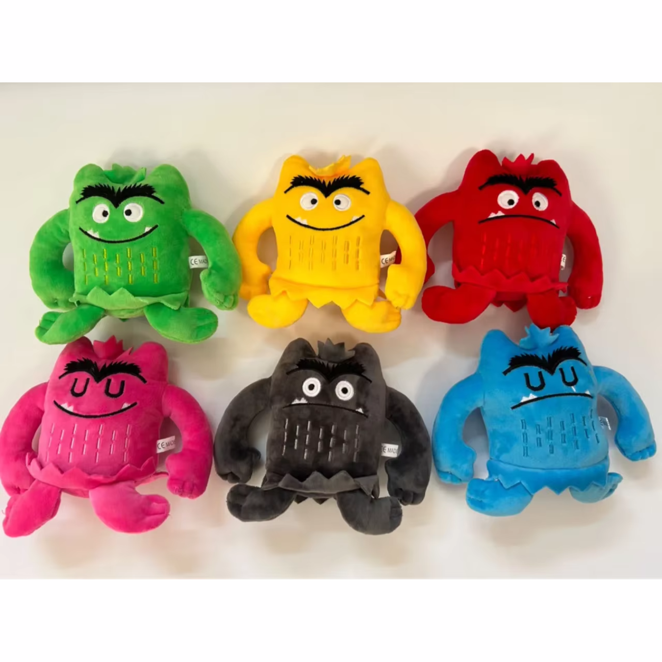 6 Peluches Del Monstruo De Colores De 15cm Juguete Emociones 2