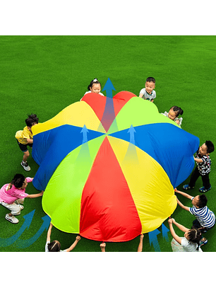 Paracaídas de Colores Arcoíris - Diámetro 2 Mts.